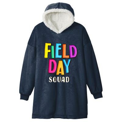 Field Fun Day Squad School Trip Vibes Teachers Hooded Wearable Blanket