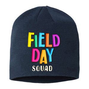 Field Fun Day Squad School Trip Vibes Teachers Sustainable Beanie