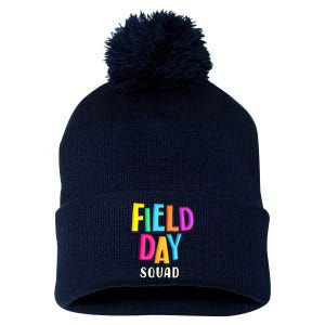 Field Fun Day Squad School Trip Vibes Teachers Pom Pom 12in Knit Beanie