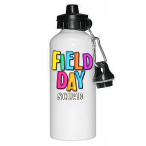 Field Fun Day Squad School Trip Vibes Teachers Aluminum Water Bottle