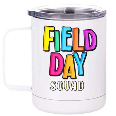 Field Fun Day Squad School Trip Vibes Teachers 12 oz Stainless Steel Tumbler Cup