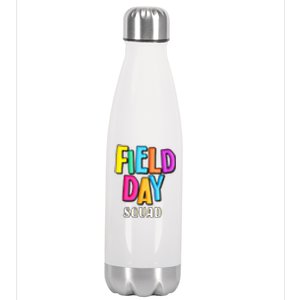 Field Fun Day Squad School Trip Vibes Teachers Stainless Steel Insulated Water Bottle