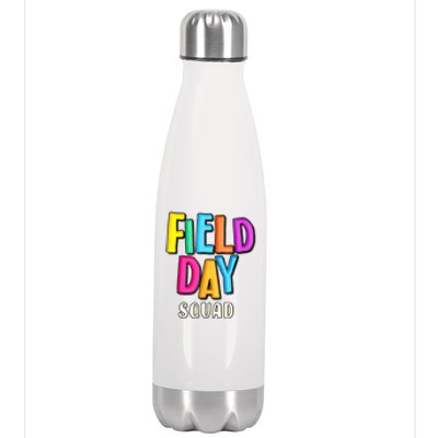 Field Fun Day Squad School Trip Vibes Teachers Stainless Steel Insulated Water Bottle