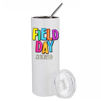 Field Fun Day Squad School Trip Vibes Teachers Stainless Steel Tumbler