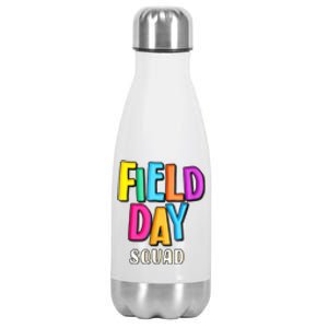 Field Fun Day Squad School Trip Vibes Teachers Stainless Steel Insulated Water Bottle