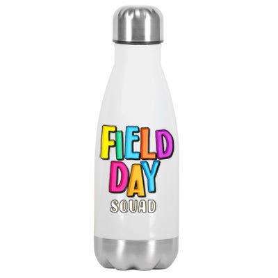 Field Fun Day Squad School Trip Vibes Teachers Stainless Steel Insulated Water Bottle