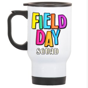 Field Fun Day Squad School Trip Vibes Teachers Stainless Steel Travel Mug