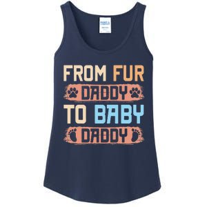 From Fur Daddy To Baby Daddy Funny Dog Dad Pregnancy Announc Ladies Essential Tank