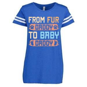 From Fur Daddy To Baby Daddy Funny Dog Dad Pregnancy Announc Enza Ladies Jersey Football T-Shirt