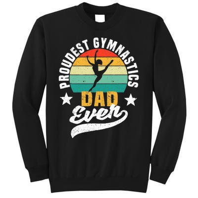 Funny Father's Day Gymnast Proudest Gymnastics Dad Ever Sweatshirt