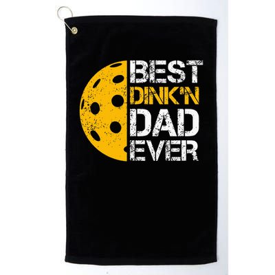 Funny Father's Day Pickleball Best Dink'n Dad Ever Funny Golf Towel