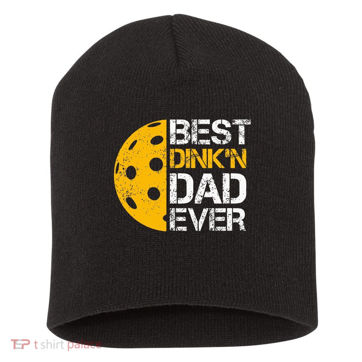 Funny Father's Day Pickleball Best Dink'n Dad Ever Funny Short Acrylic Beanie