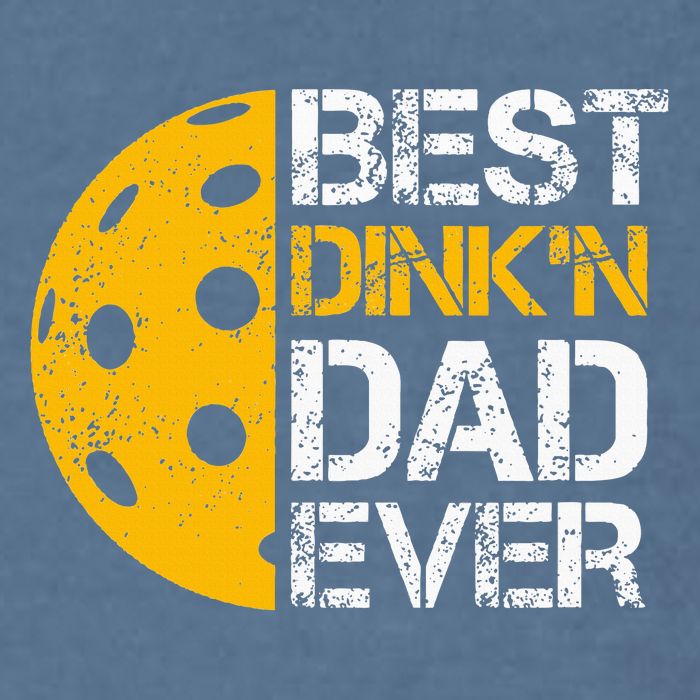 Funny Father's Day Pickleball Best Dink'n Dad Ever Funny Garment-Dyed Sweatshirt