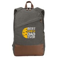 Funny Father's Day Pickleball Best Dink'n Dad Ever Funny Cotton Canvas Backpack