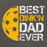 Funny Father's Day Pickleball Best Dink'n Dad Ever Funny Cotton Canvas Backpack