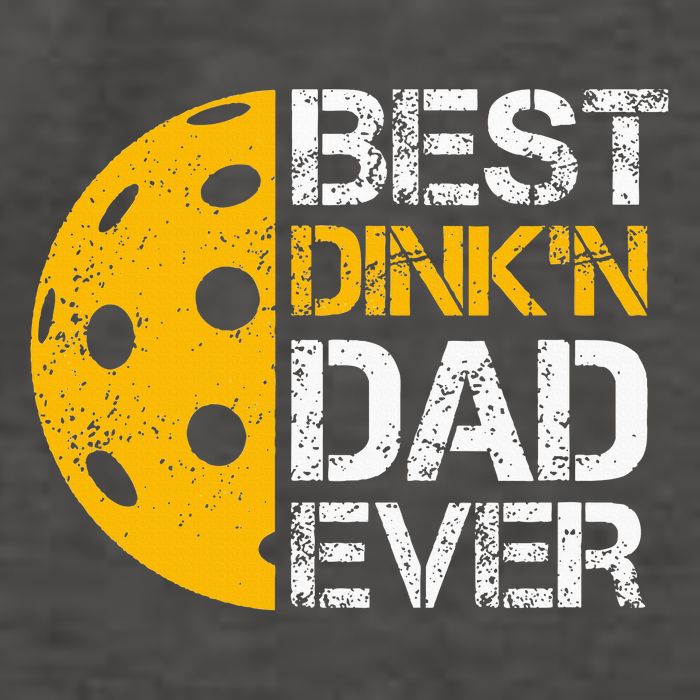 Funny Father's Day Pickleball Best Dink'n Dad Ever Funny Vector Backpack