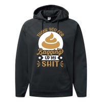 Funny Fathers Day T Performance Fleece Hoodie