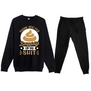 Funny Fathers Day T Premium Crewneck Sweatsuit Set