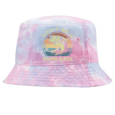 Funny Fishing DonT Be A Dumb Bass Vintage Fisherman Gift Tie-Dyed Bucket Hat