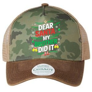 Family Funny Dear Santa My Brother Did It Christmas Legacy Tie Dye Trucker Hat