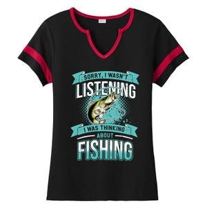 Funny Fishing Dad Quotes Saying Funny Fisherman Ladies Halftime Notch Neck Tee