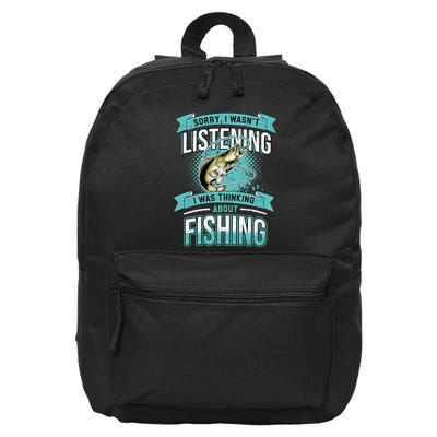 Funny Fishing Dad Quotes Saying Funny Fisherman 16 in Basic Backpack