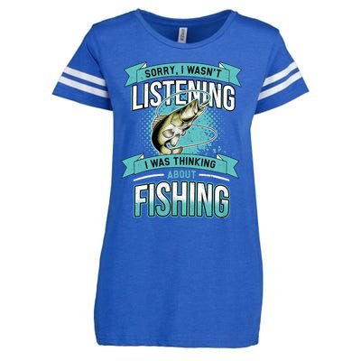 Funny Fishing Dad Quotes Saying Funny Fisherman Enza Ladies Jersey Football T-Shirt