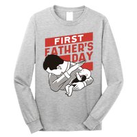 First Father's Day Dab Long Sleeve Shirt