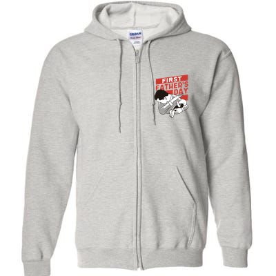 First Father's Day Dab Full Zip Hoodie
