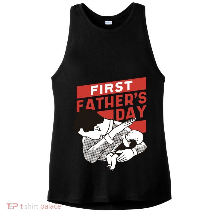 First Father's Day Dab Ladies PosiCharge Tri-Blend Wicking Tank