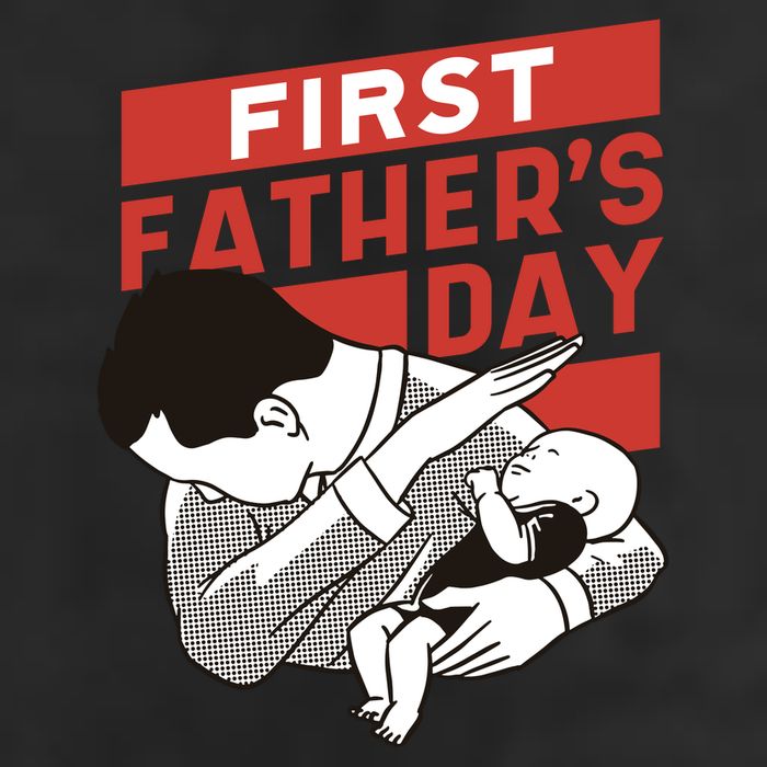 First Father's Day Dab 7 Panel Mesh Trucker Snapback Hat