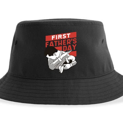 First Father's Day Dab Sustainable Bucket Hat