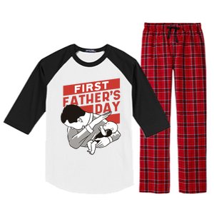 First Father's Day Dab Raglan Sleeve Pajama Set