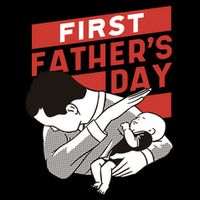 First Father's Day Dab Youth Performance Sprint T-Shirt
