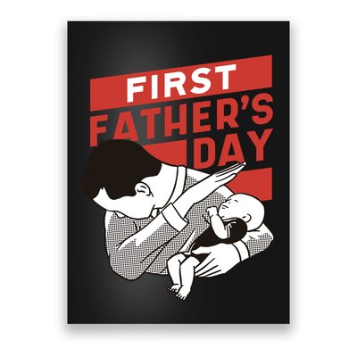 First Father's Day Dab Poster
