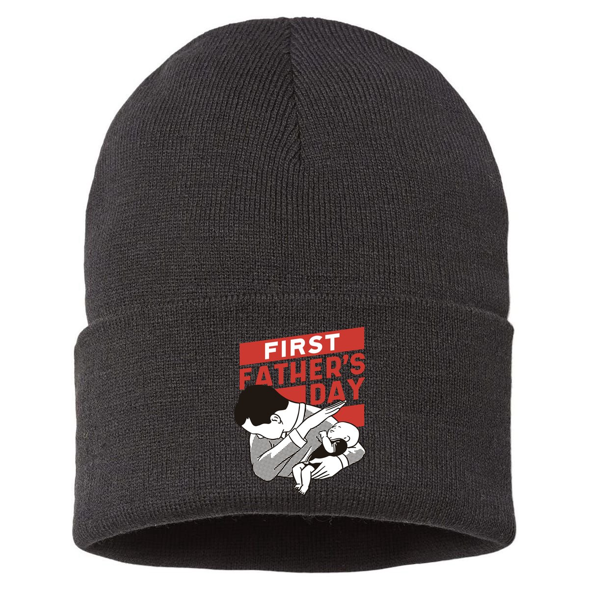 First Father's Day Dab Sustainable Knit Beanie