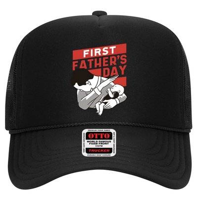 First Father's Day Dab Trucker Hat