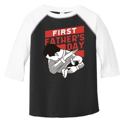 First Father's Day Dab Toddler Fine Jersey T-Shirt