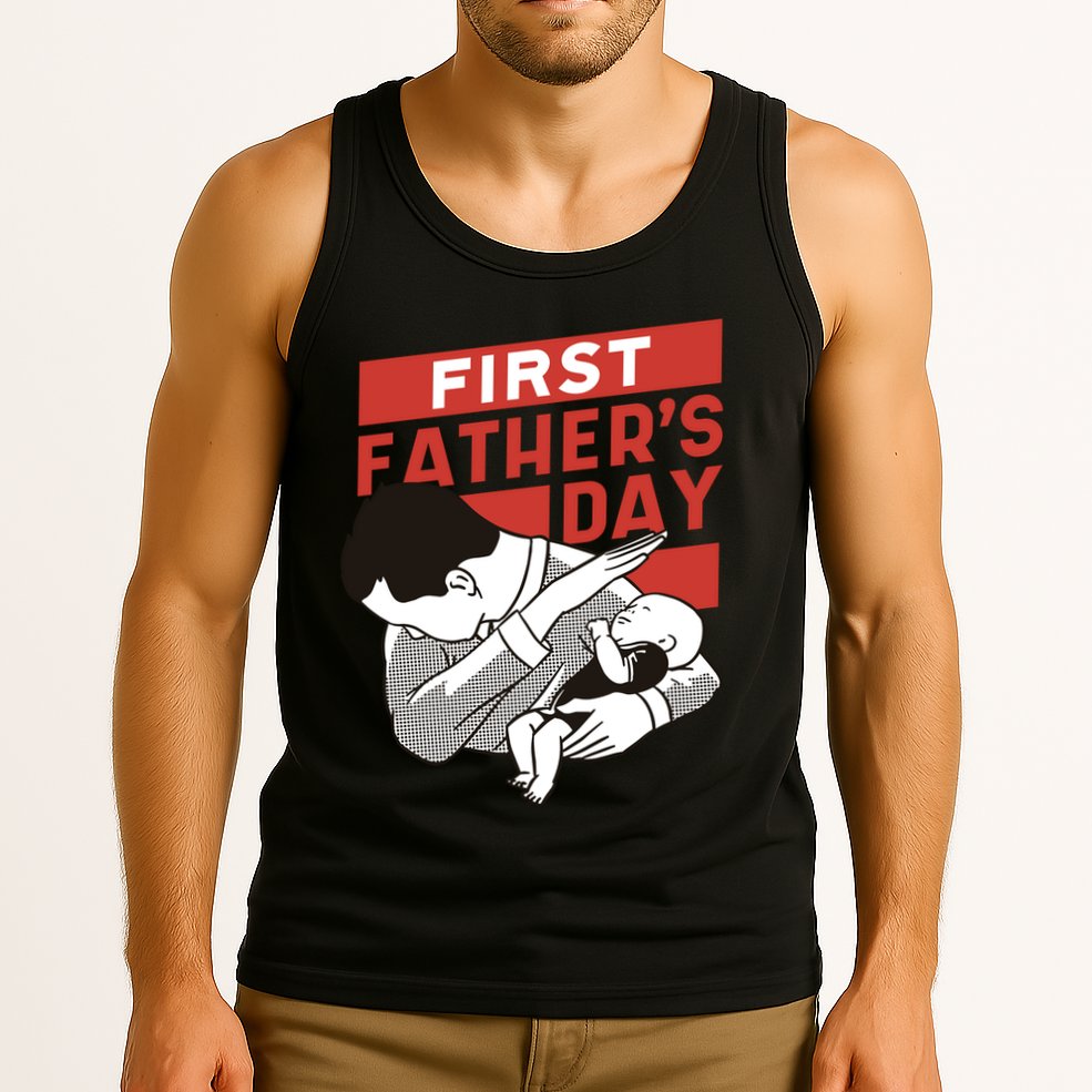 First Father's Day Dab Tank Top