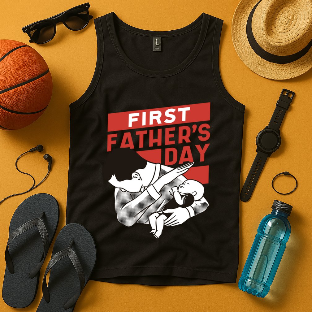 First Father's Day Dab Tank Top