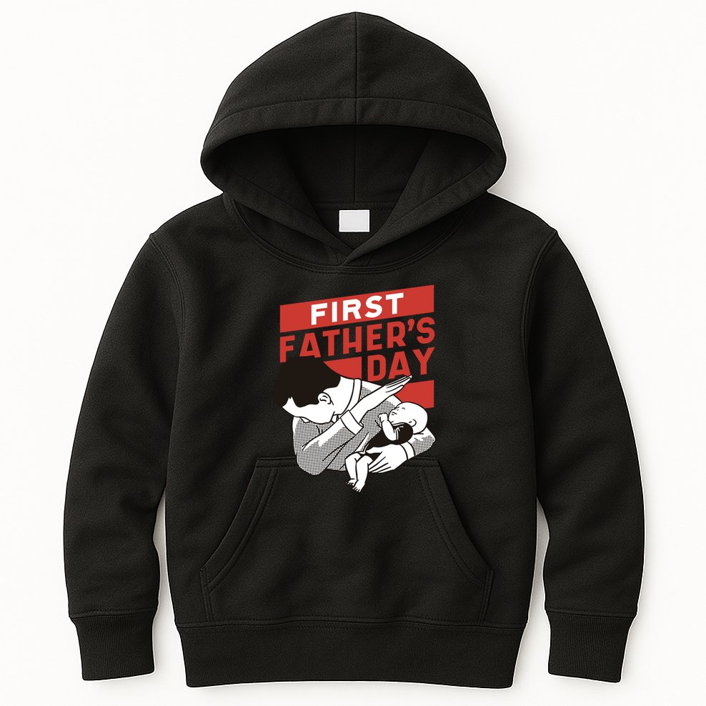 First Father's Day Dab Kids Hoodie