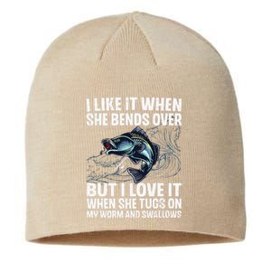 Funny Fishing Design For Women Fishing Fish Fisherman Sustainable Beanie