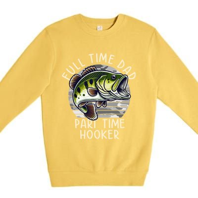 Funny Fishing Dad Gift Premium Crewneck Sweatshirt