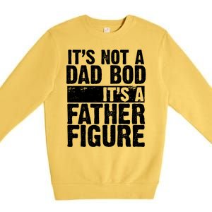 Father Figure Dad Bod Funny Meme Premium Crewneck Sweatshirt