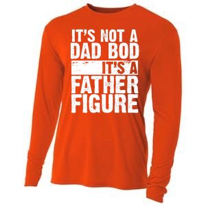 Father Figure Dad Bod Funny Meme Cooling Performance Long Sleeve Crew