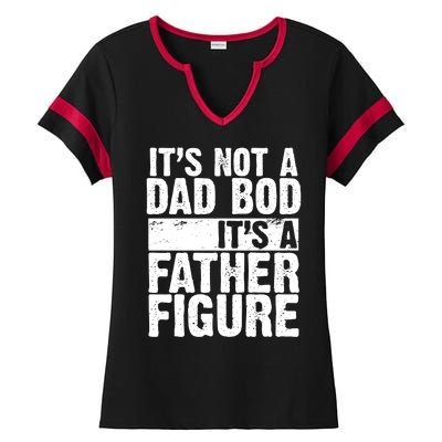 Father Figure Dad Bod Funny Meme Ladies Halftime Notch Neck Tee