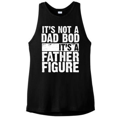 Father Figure Dad Bod Funny Meme Ladies PosiCharge Tri-Blend Wicking Tank