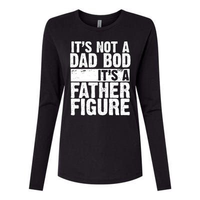 Father Figure Dad Bod Funny Meme Womens Cotton Relaxed Long Sleeve T-Shirt