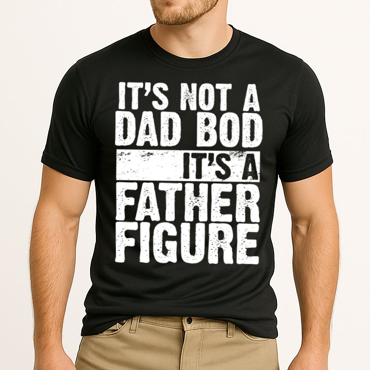 Father Figure Dad Bod Funny Meme Performance Shirt