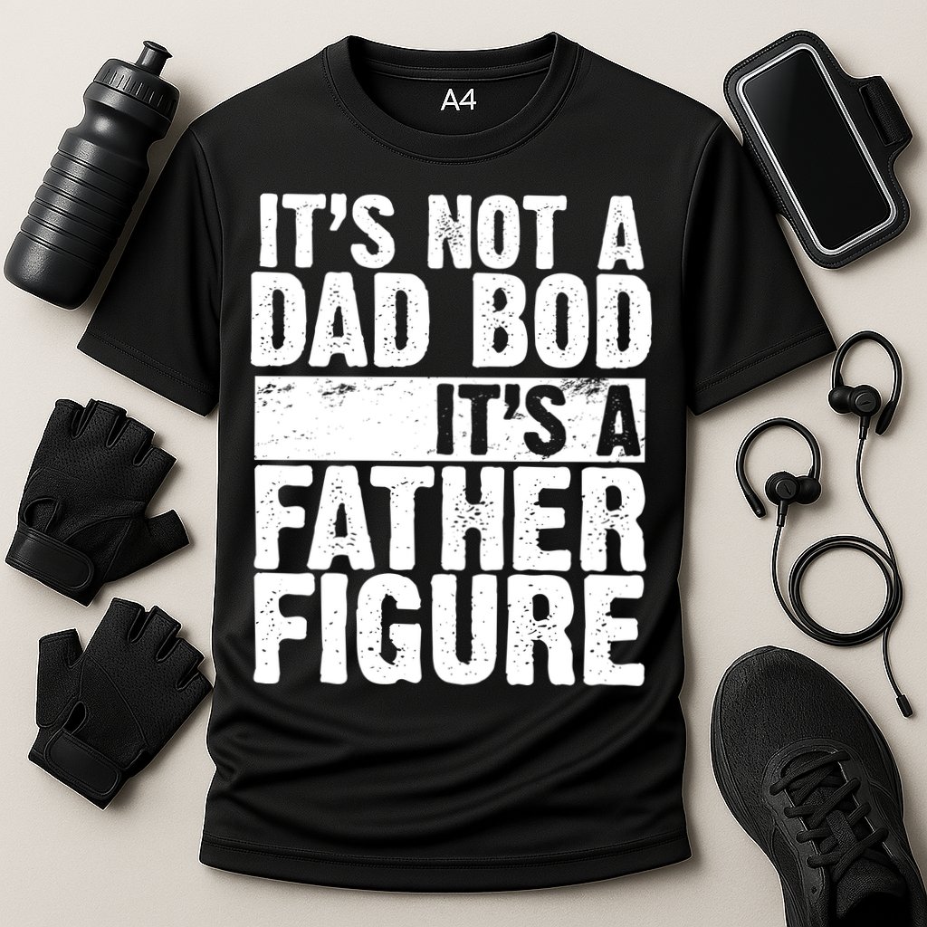 Father Figure Dad Bod Funny Meme Performance Shirt